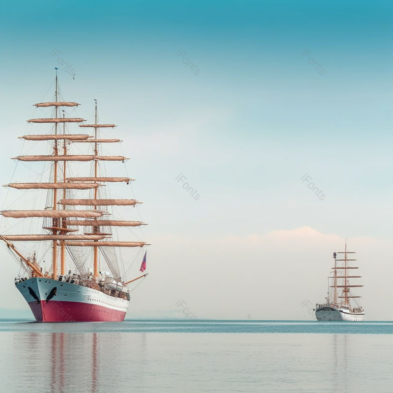大海上三桅帆船古典式帆船摄影实拍,高清,摄影图,摄影图片,图片大全,摄影图免费下载